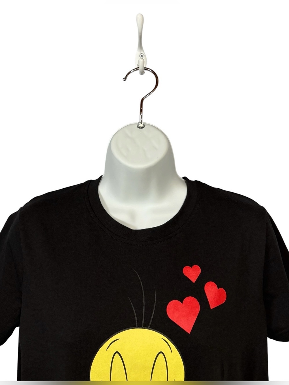 Looney Tunes, Tweety Bird Graphic T-Shirt, Black Cute Cartoon Tee, Medium - Picture 5 of 9